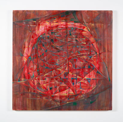 Moving to the rhythm, I cling to this city in its neon-drenched nights - a Paint Artowrk by hongji wu